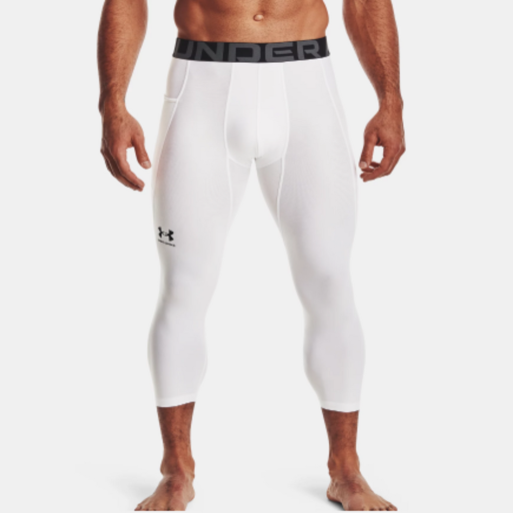 Men's Under Armour HeatGear® ¾ Leggings "White"