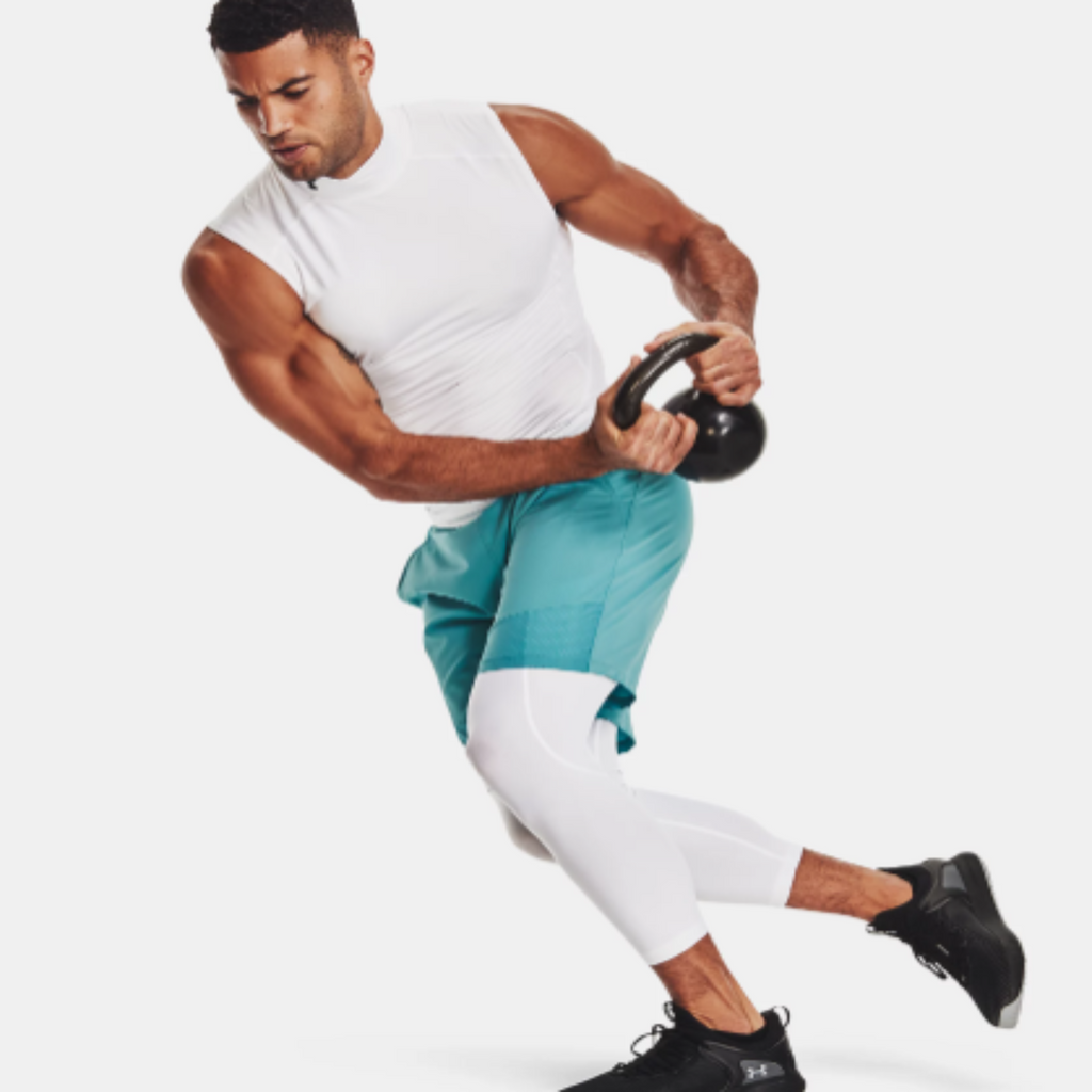 Men's Under Armour HeatGear® ¾ Leggings "White"