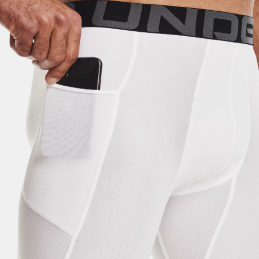 Men's Under Armour HeatGear® ¾ Leggings "White"