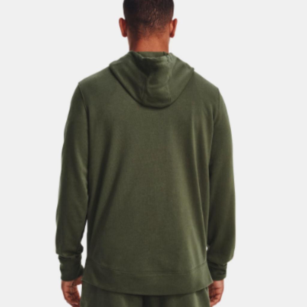 Men's Under Armour Rival Terry Full-Zip Pullover "Marine OD Green Onyx White"