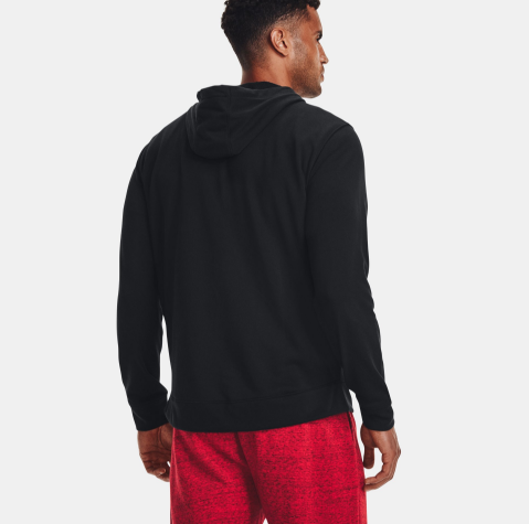 Men's Under Armour Rival Terry Full-Zip Pullover "Black Onyx White"