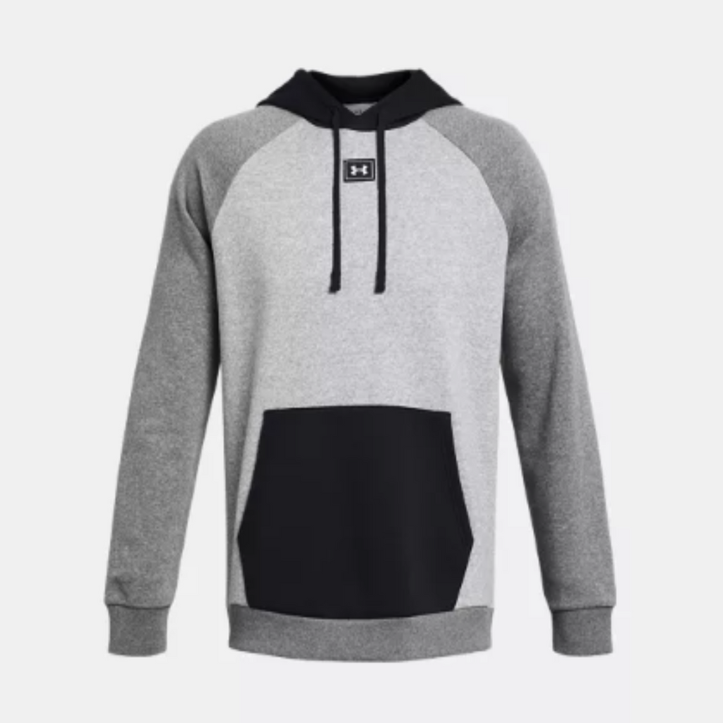 Men's Under Armour Rival Fleece Hoodie Pullover "Grey Black"