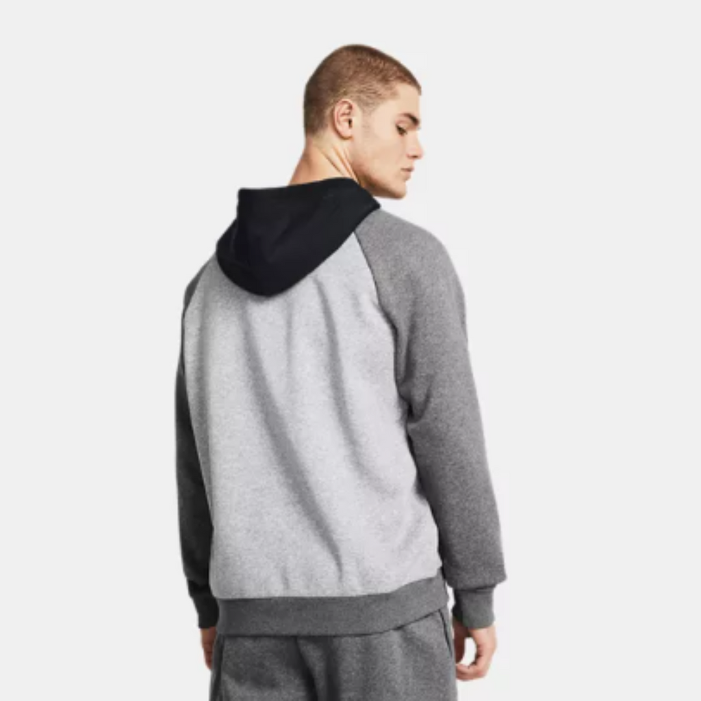 Men's Under Armour Rival Fleece Hoodie Pullover "Grey Black"