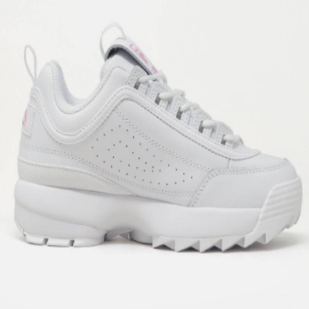 Women's Fila Disruptor II Premium "White Pink"