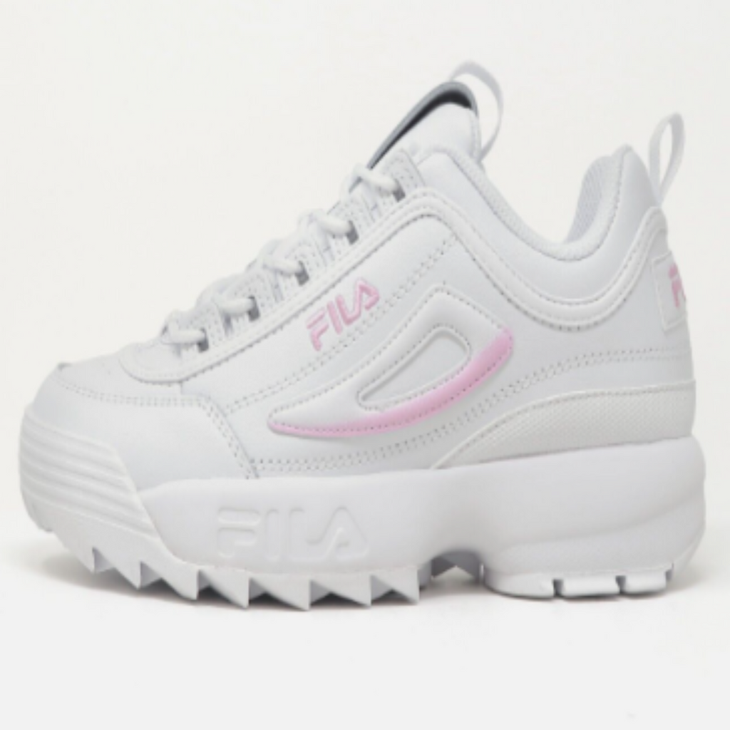 Women's Fila Disruptor II Premium "White Pink"