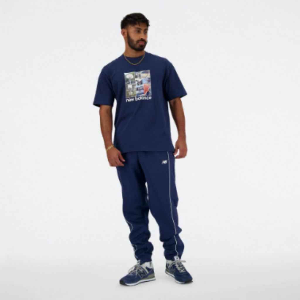 Men's New Balance Hoops Graphic T-Shirt "Navy Blue"