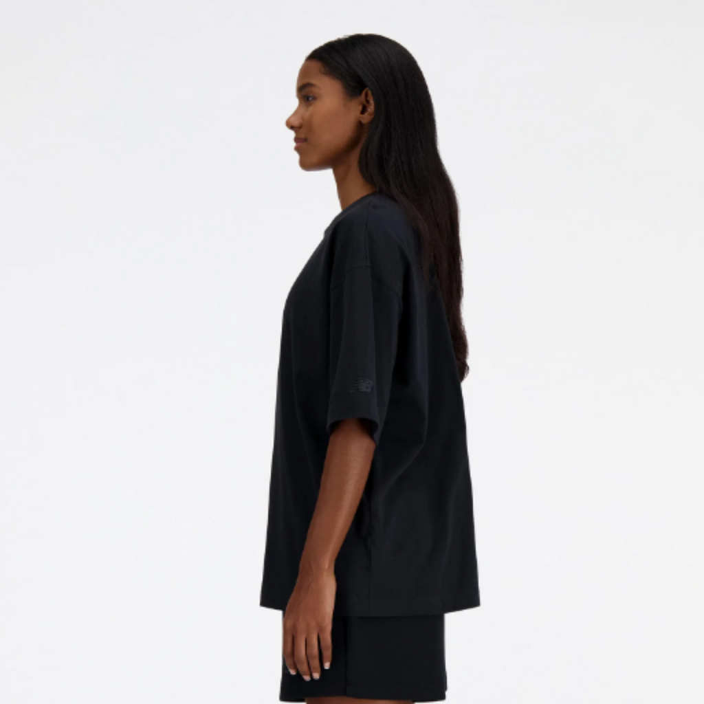 Women's New Balance Hyper Density Jersey Oversized T-Shirt "Black"