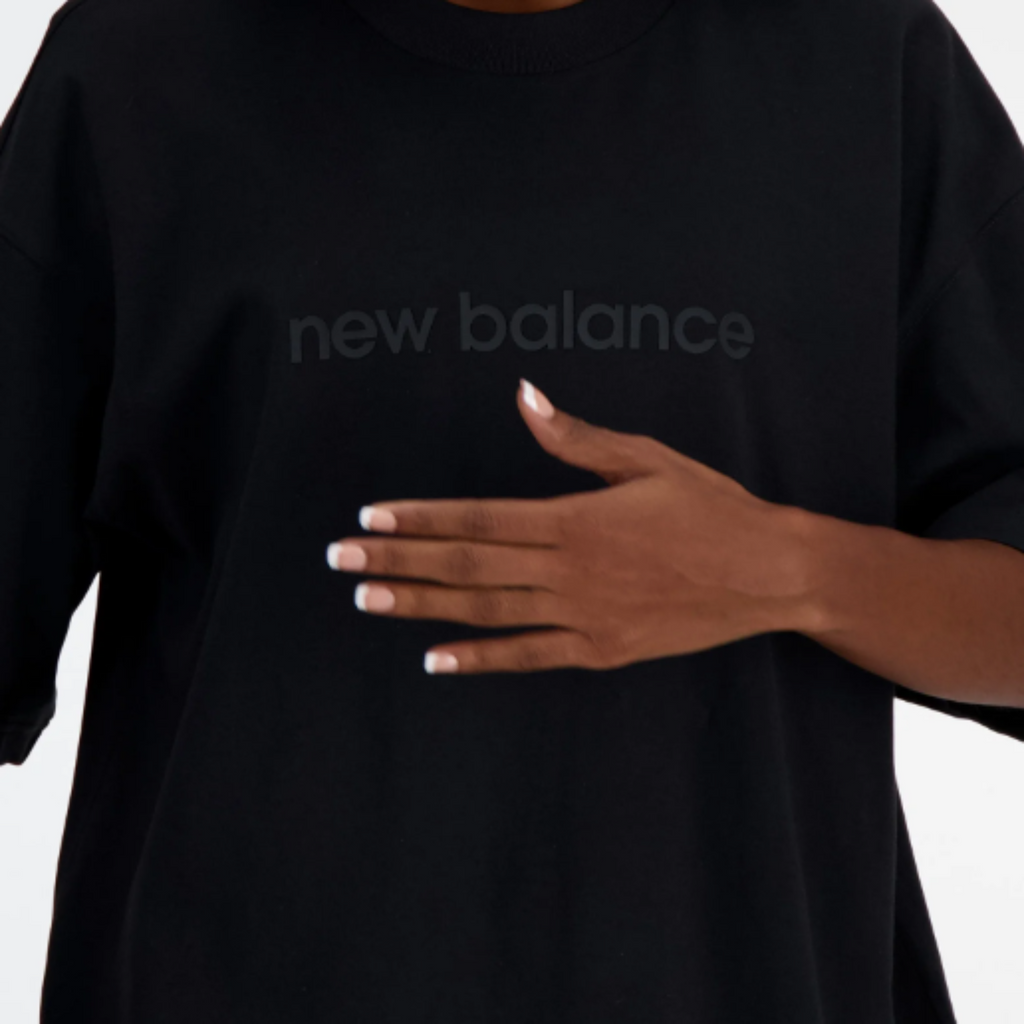 Women's New Balance Hyper Density Jersey Oversized T-Shirt "Black"