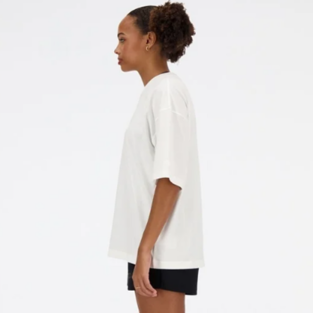 Women's New Balance Hyper Density Jersey Oversized T-Shirt "White"