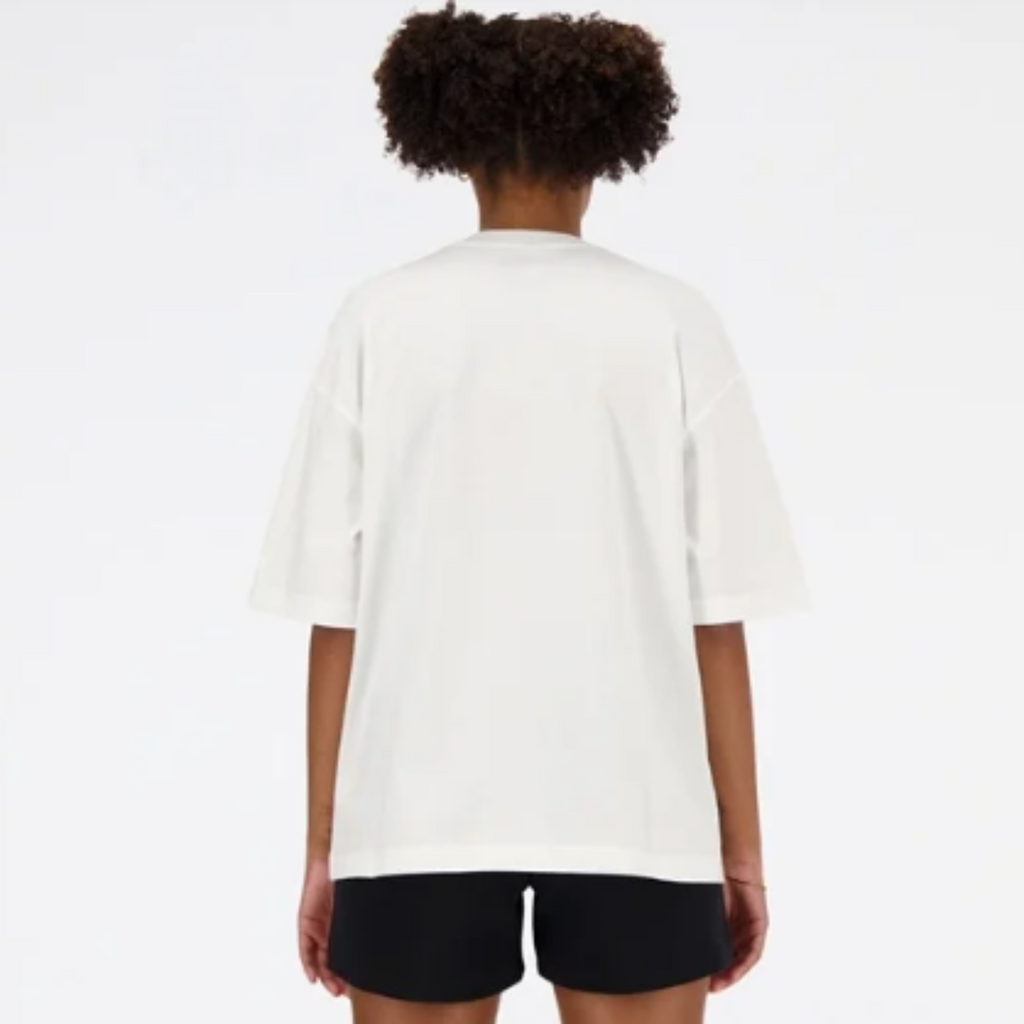 Women's New Balance Hyper Density Jersey Oversized T-Shirt "White"