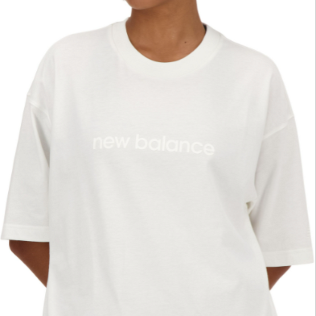 Women's New Balance Hyper Density Jersey Oversized T-Shirt "White"