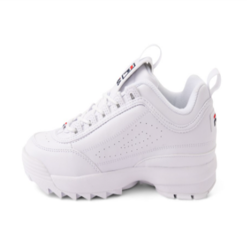 Women's Fila Disruptor II Premium "White Navy Red"