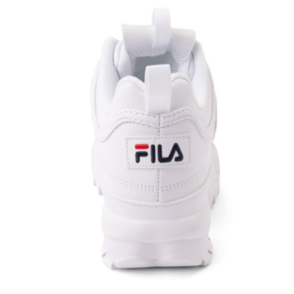 Women's Fila Disruptor II Premium "White Navy Red"