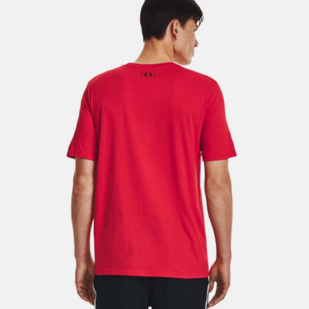 Men's Under Armour Left Chest Short Sleeve "Red Black"