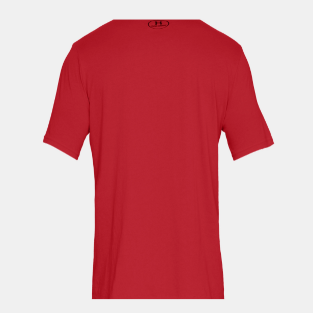 Men's Under Armour Left Chest Short Sleeve "Red Black"