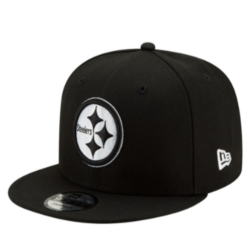 Pittsburgh Steelers New Era Black & White 9FIFTY Snapback