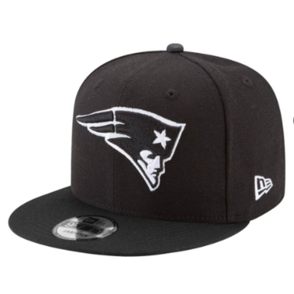 New England Patriots New Era Black & White 9FIFTY Snapback