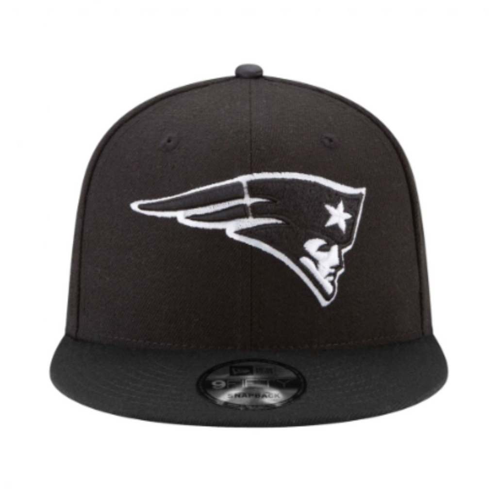 New England Patriots New Era Black & White 9FIFTY Snapback