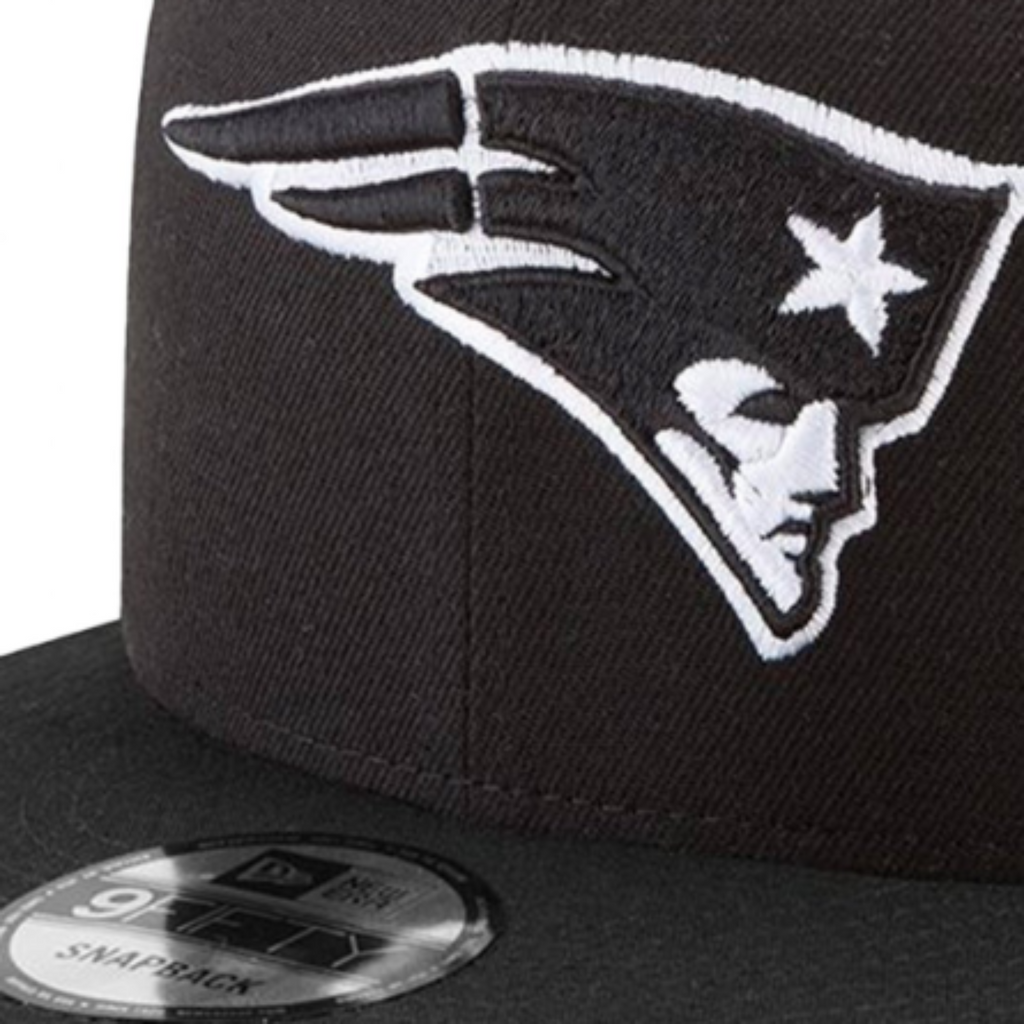 New England Patriots New Era Black & White 9FIFTY Snapback