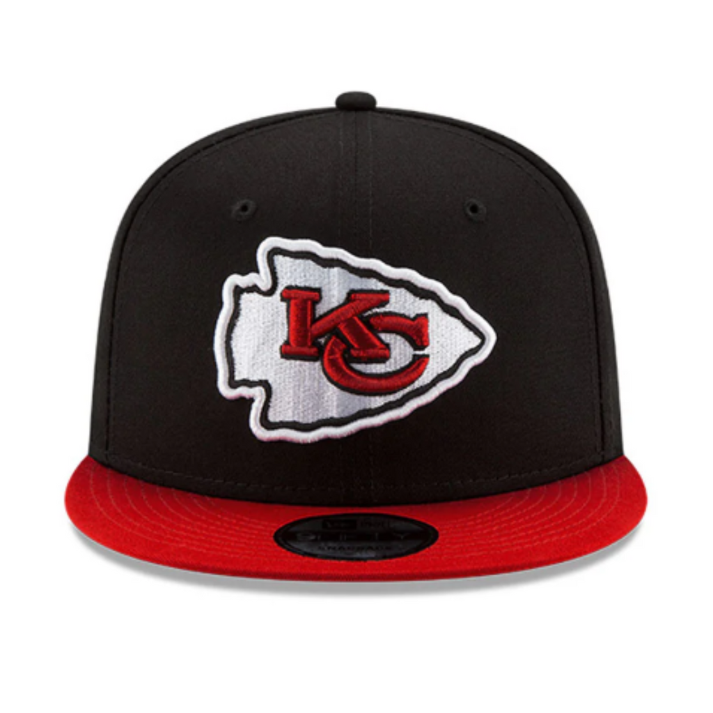 Kansas City Chiefs New Era Black White & Red 9FIFTY Snapback