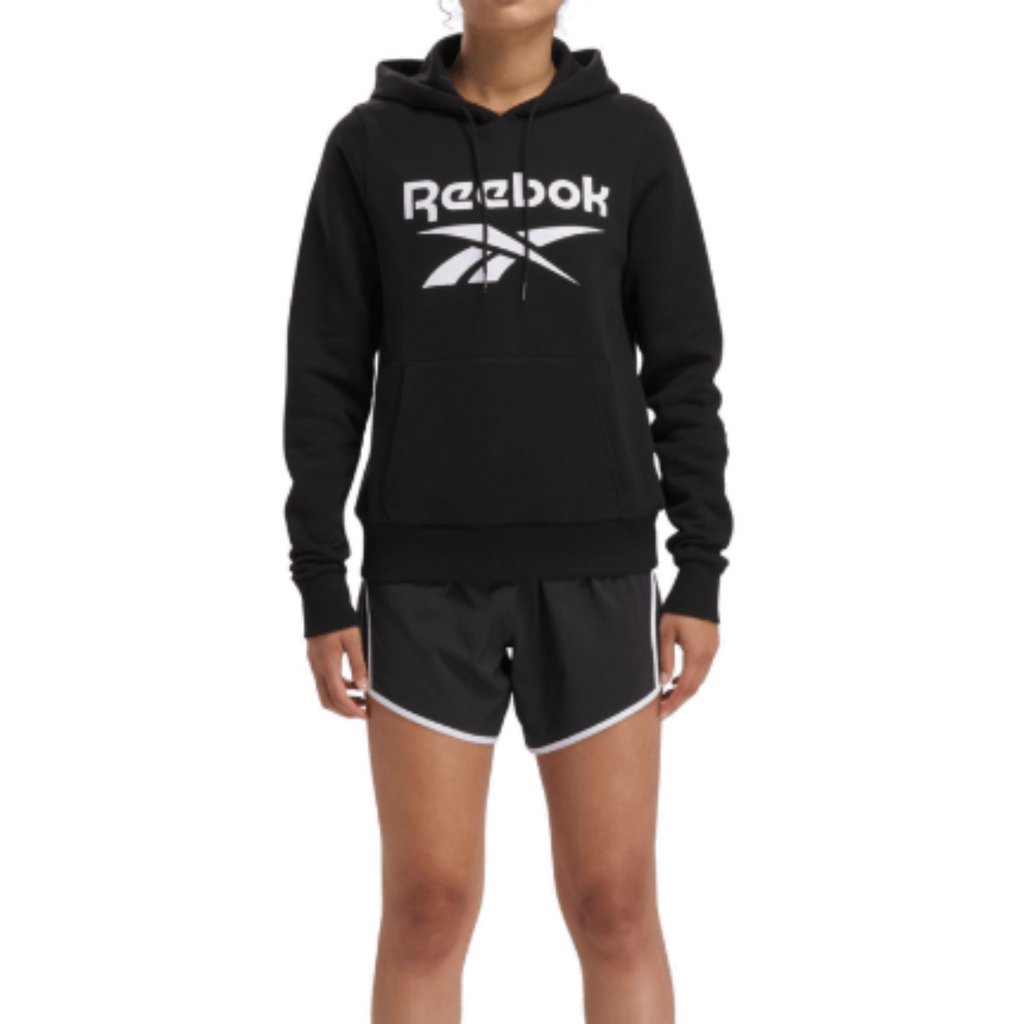 Women's Reebok Identity Big Logo Fleece Pullover Hoodie (Black)