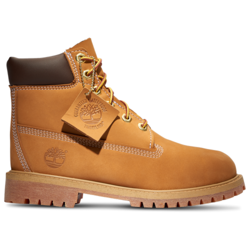 Big Kids' Timberland 6-Inch Premium Waterproof Boots "Wheat"