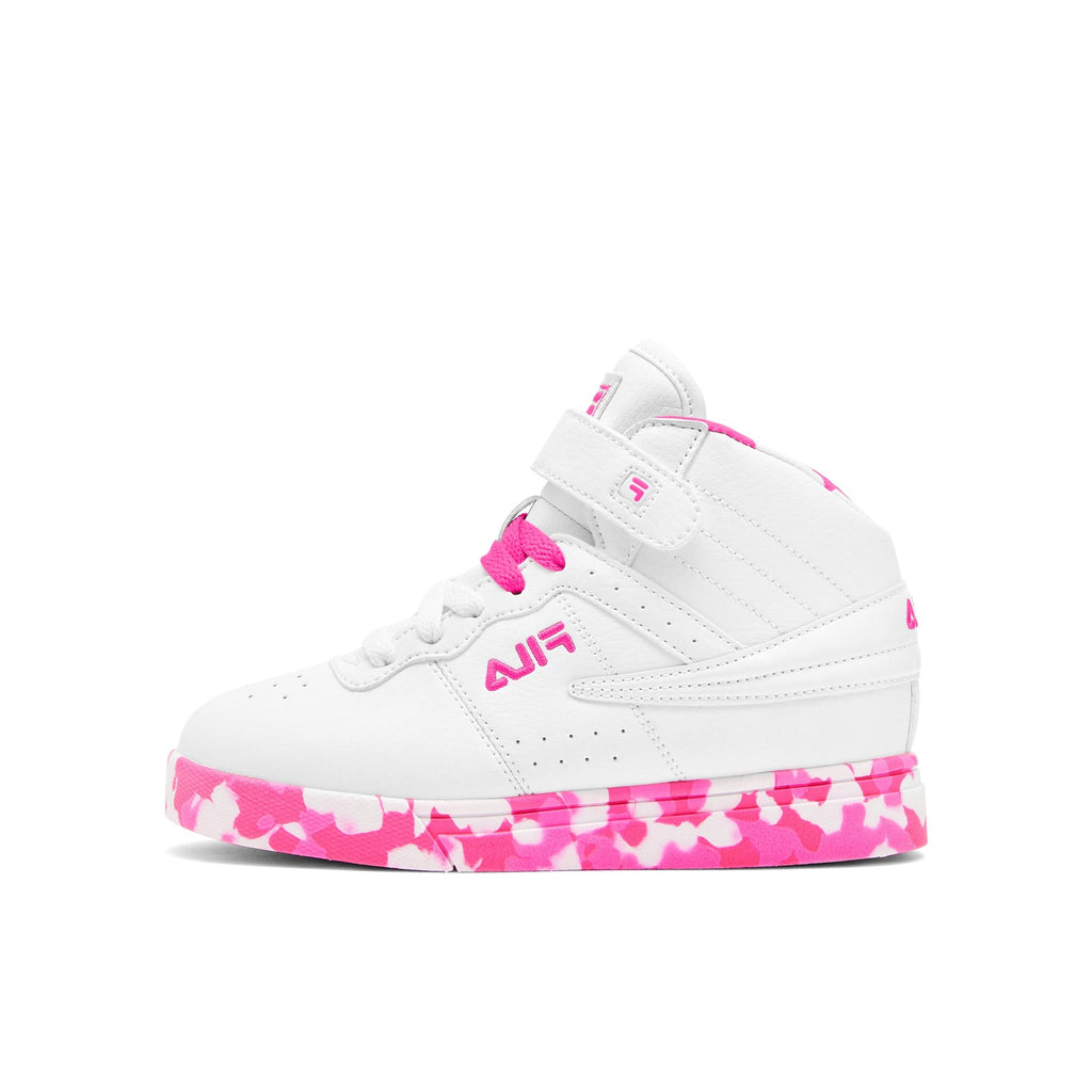 Kid's Fila VULC 13 Mashup "White Pink Camo" (Unisex)