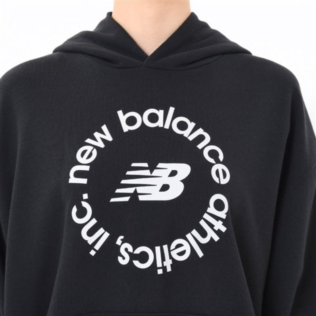 Women's New Balance Sport French Terry Oversized Graphic Fleece Hoodie