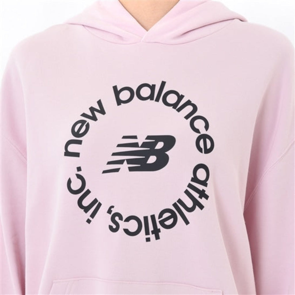 Women's New Balance Sport French Terry Oversized Graphic Fleece Hoodie