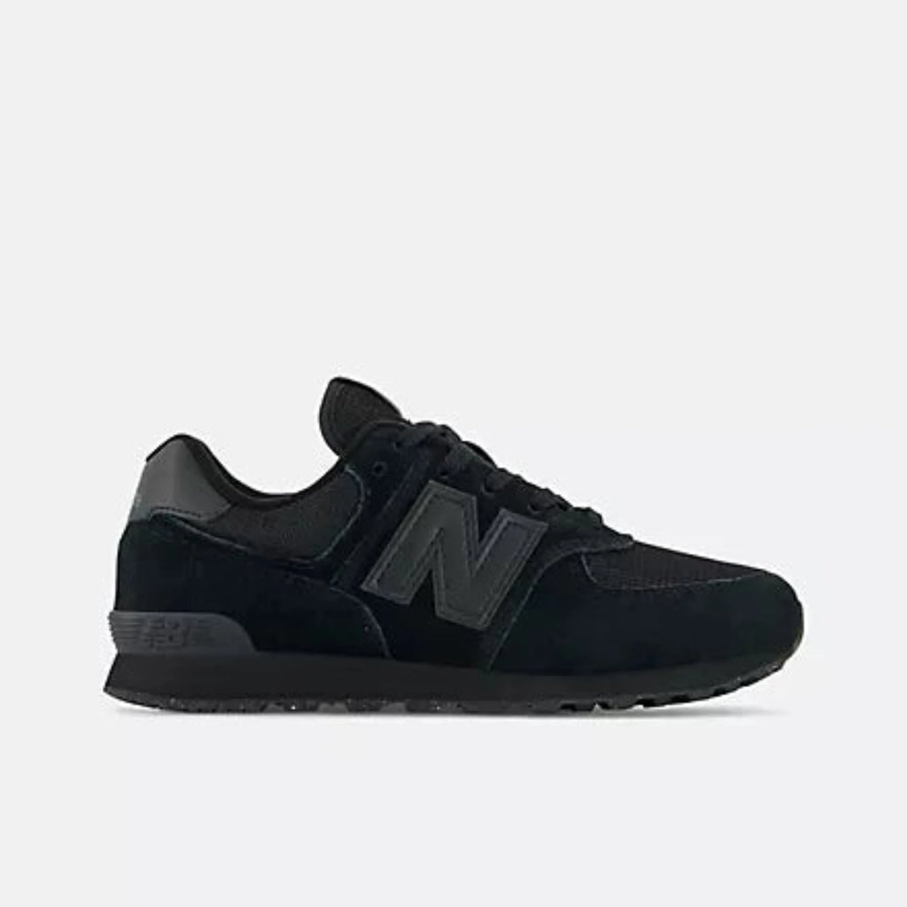 Big Kids' New Balance 574 Core "Triple Black"