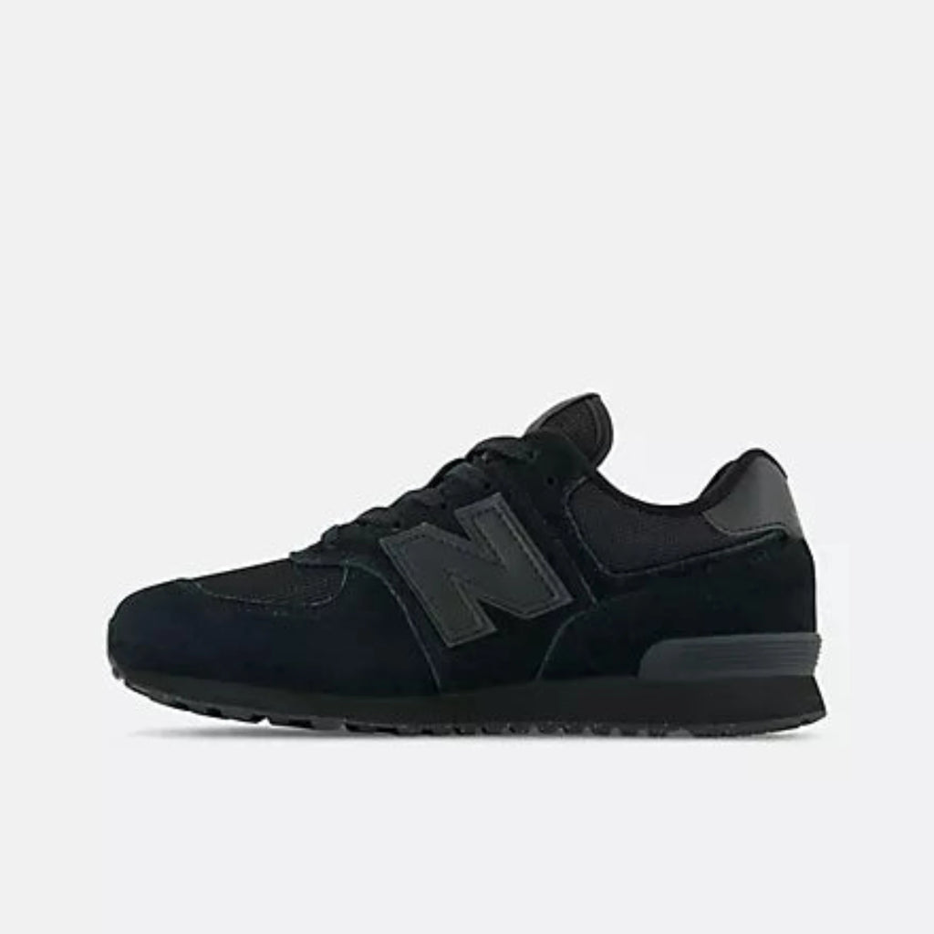 Big Kids' New Balance 574 Core "Triple Black"