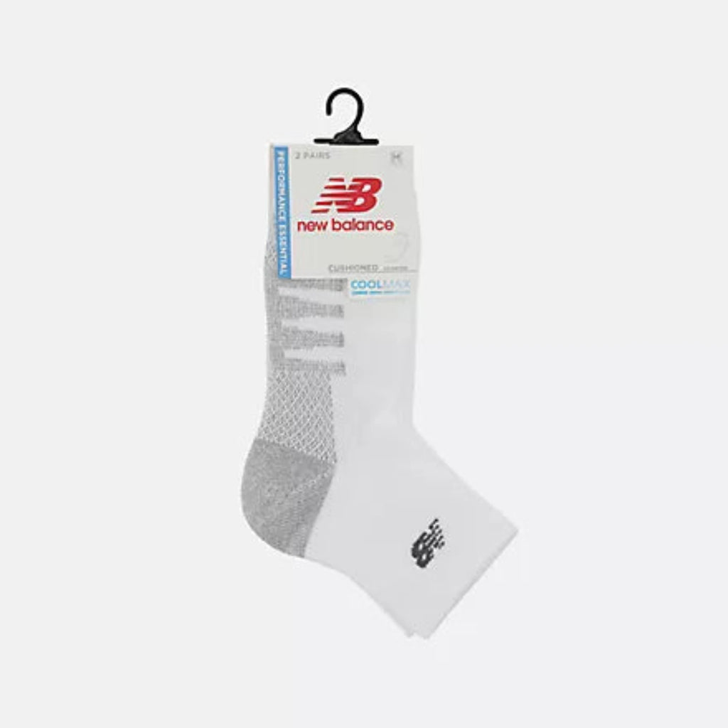 New Balance Coolmax Quarter Socks 2 Pack (Unisex)