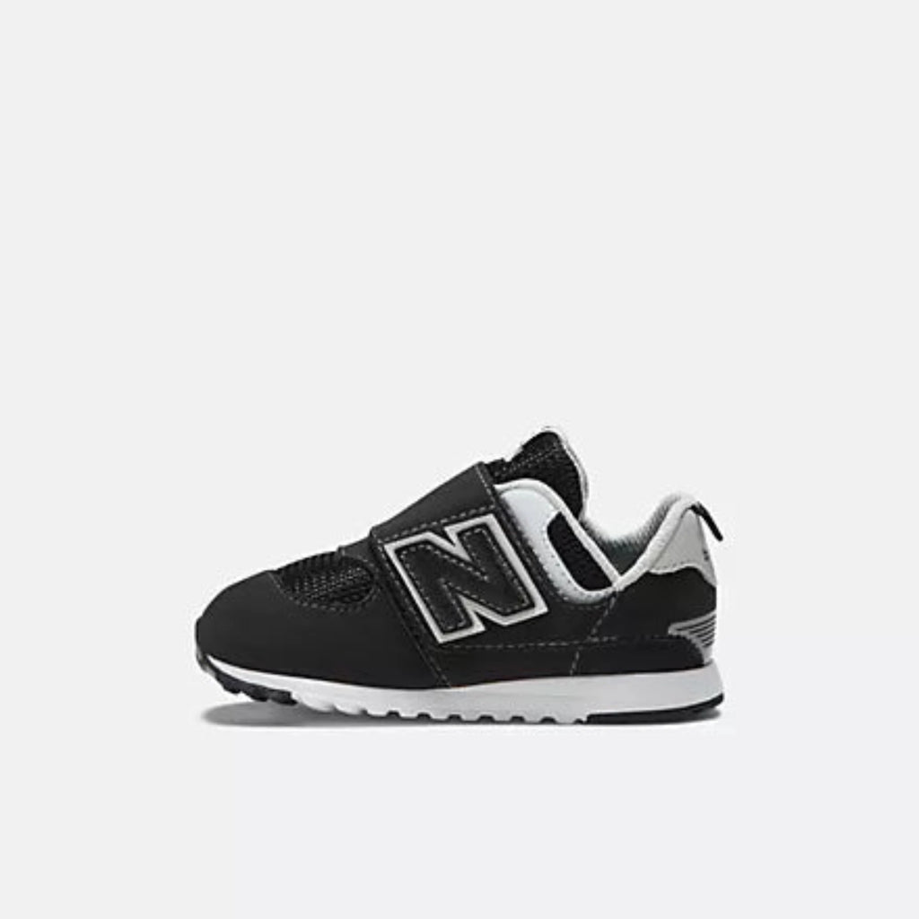 Baby/Toddlers New Balance 574 NEW-B Hook & Loop "Black White"