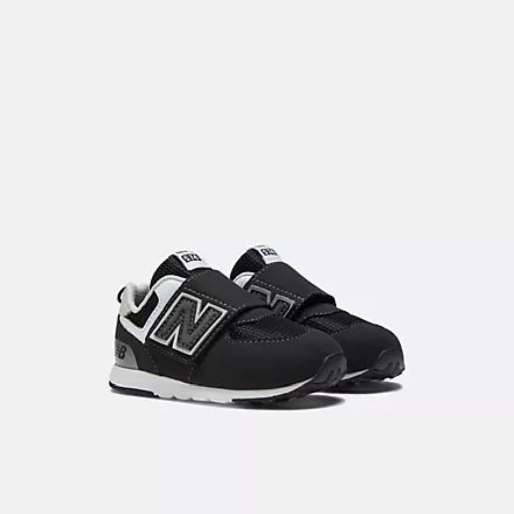 Baby/Toddlers New Balance 574 NEW-B Hook & Loop "Black White"