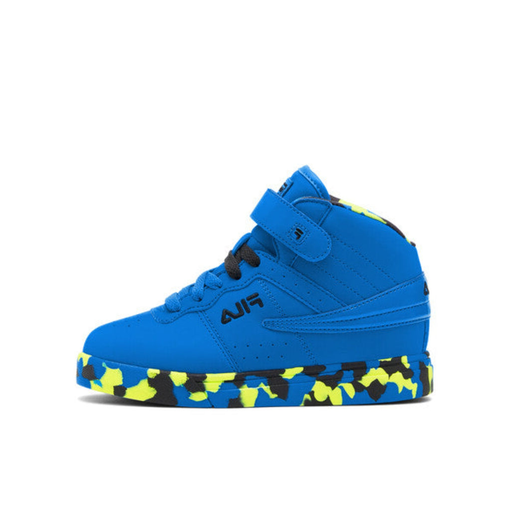 Kid's Fila VULC 13 Mashup "Blue Black/Yellow Camo" (Unisex)