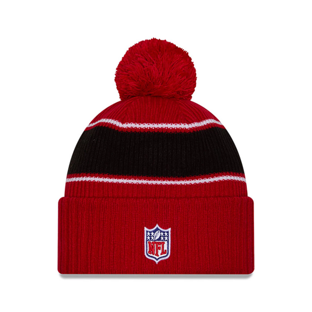 New Era San Francisco 49ers Sideline Sport Core Classic Cuffed Pom Knit "Unisex"