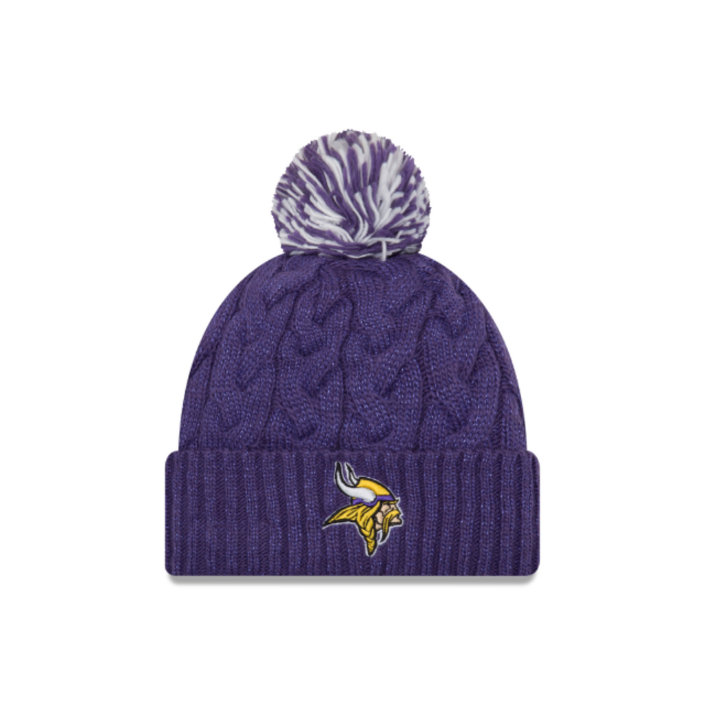 New Era Minnesota Vikings Sideline Sport Core Classic Cuffed Pom Knit "Unisex"