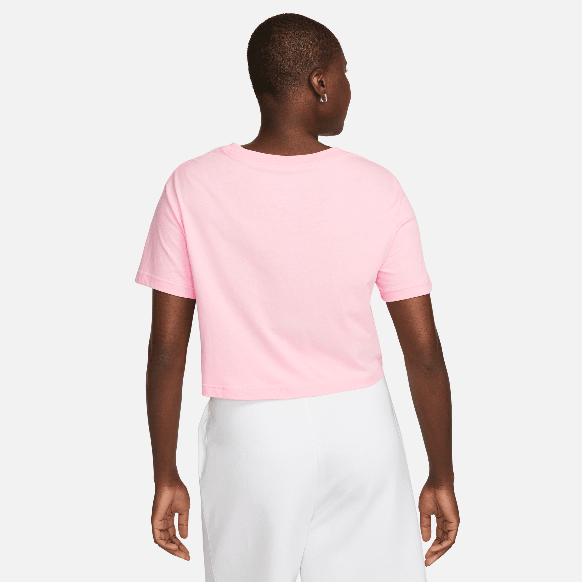Nike Sportswear Essential Cropped Logo T-Shirt Plus Size 'Dark Grey  Heather' - FB2959-057