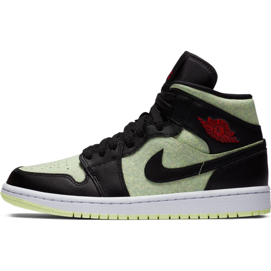 Women's Air Jordan 1 Mid SE "Black Barely Volt"