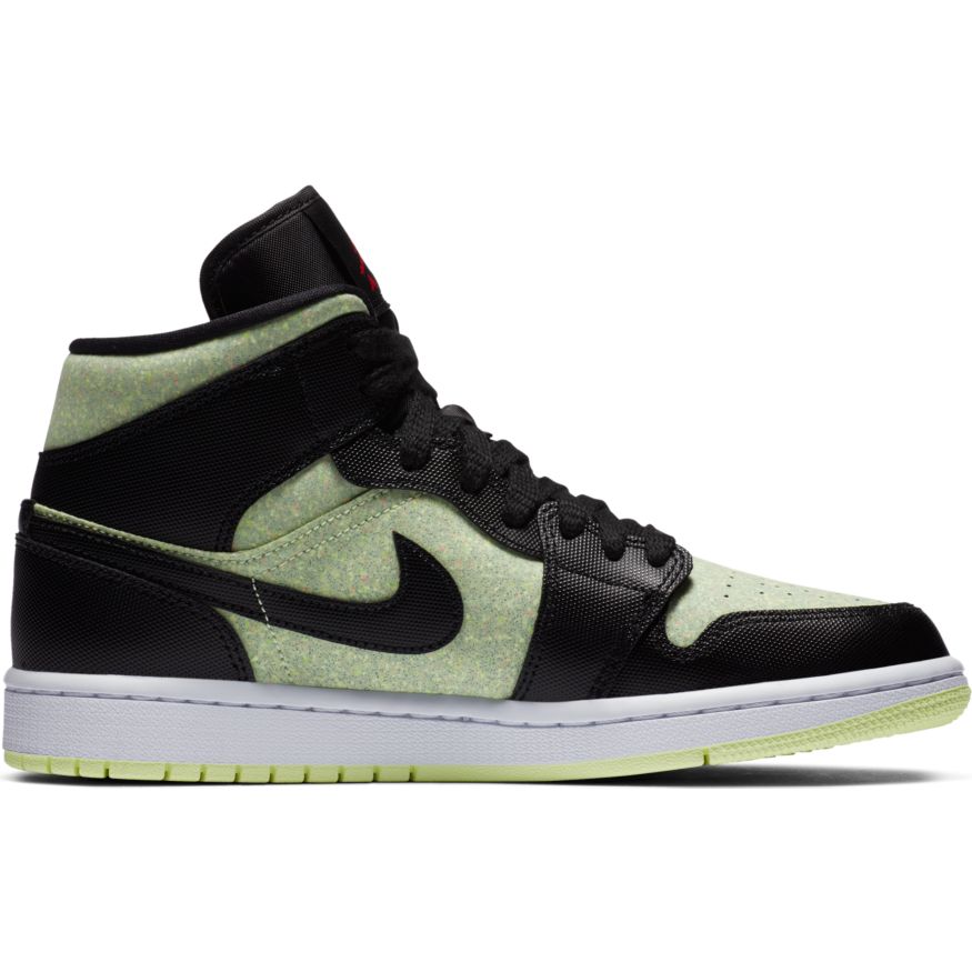 Women's Air Jordan 1 Mid SE "Black Barely Volt"