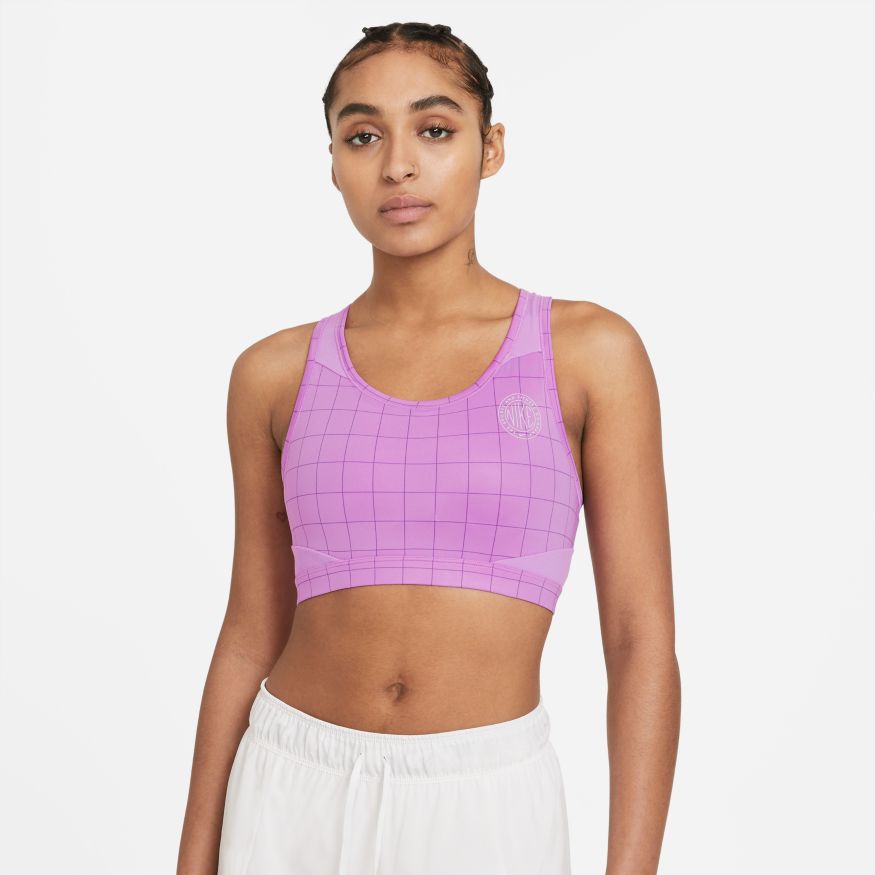 NIKE Nike Swoosh Women's Medium-Support 1-Piece Pad Sports Bra, | Pastel  pink Women‘s Crop Top | YOOX