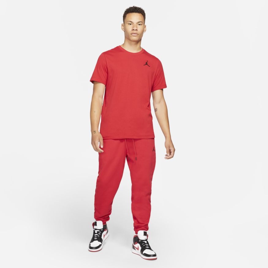 Men's Jordan Jumpman Short-Sleeve T-Shirts "Gym Red Black"