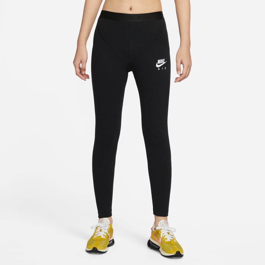 Nike High Rise Logo Taping Sportswear Air Leggings Women's Size