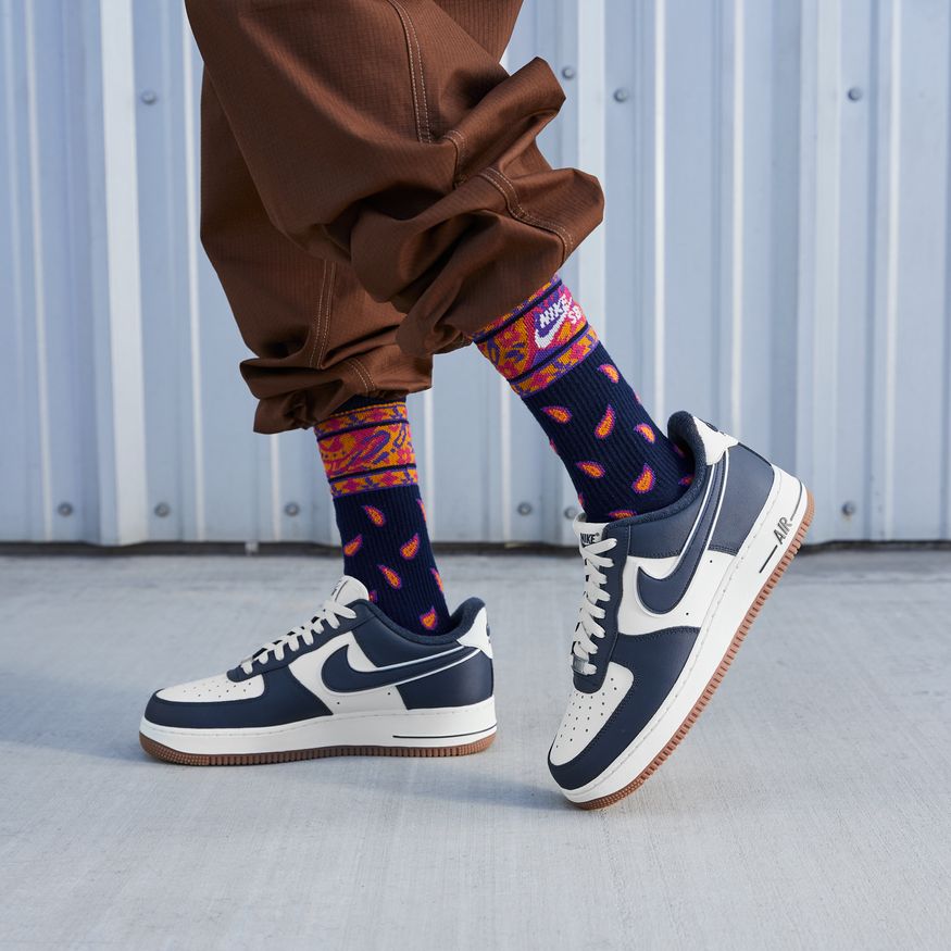 Get the Nike Air Force 1 Low LV8 Pacific Blue (Hardwood Classics) Now •