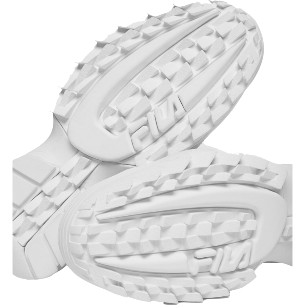 Women's Fila Disruptor II Premium "Triple White"