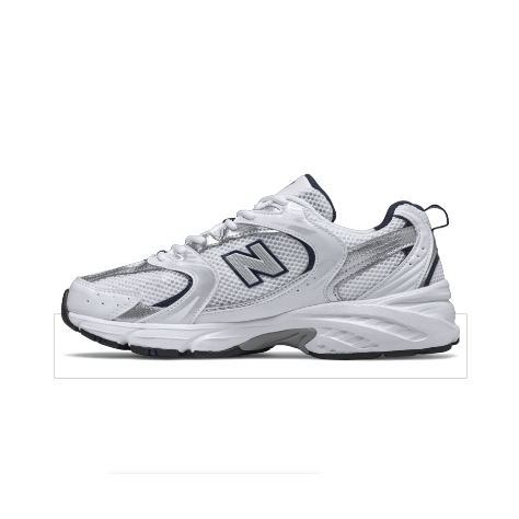 Men's 530 New Balance "White Silver Navy"